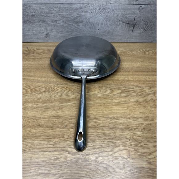 All Clad 10” Stainless Steel Frying Pan Saute Skillet Induction Ready - Picture 1 of 7